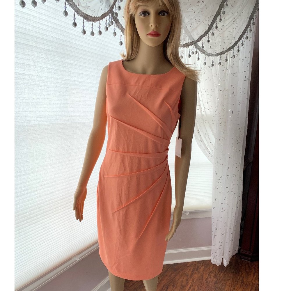 Beautiful, Peach Calvin Klein Dress NWT!